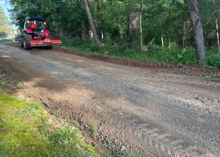 carousel-tractor-grading-dirt-road-driveway-charlottesville-va